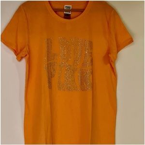 Victoria’s Secret Pink Bling short sleeve T-shirt (L) New with Tags